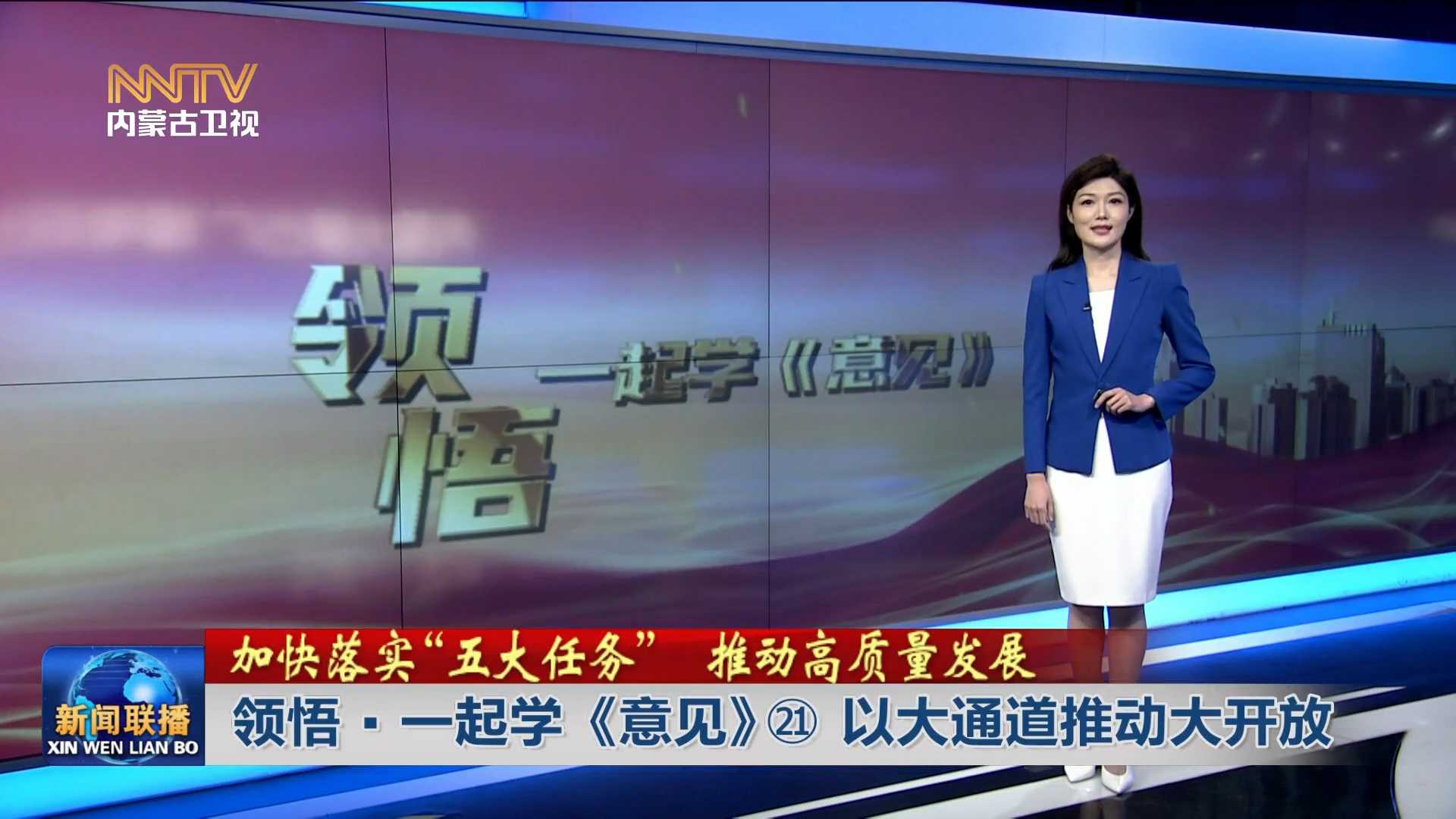 加快落实“五大任务” 推动高质量发展丨领悟·一起学《意见》㉑ 以大通道推动大开放